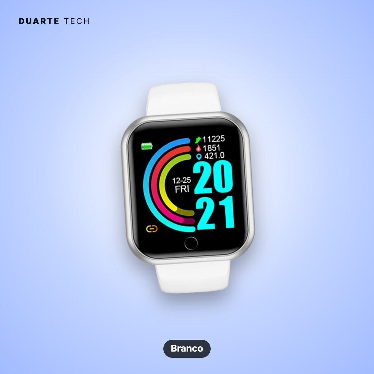 Smartwatch Active — Fitness, Notificações e Música