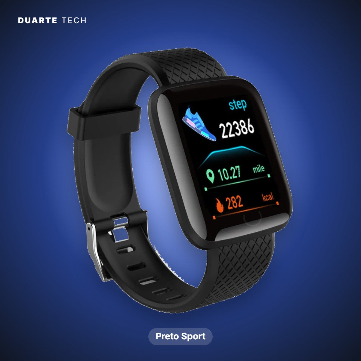 Smartwatch Active — Fitness, Notificações e Música