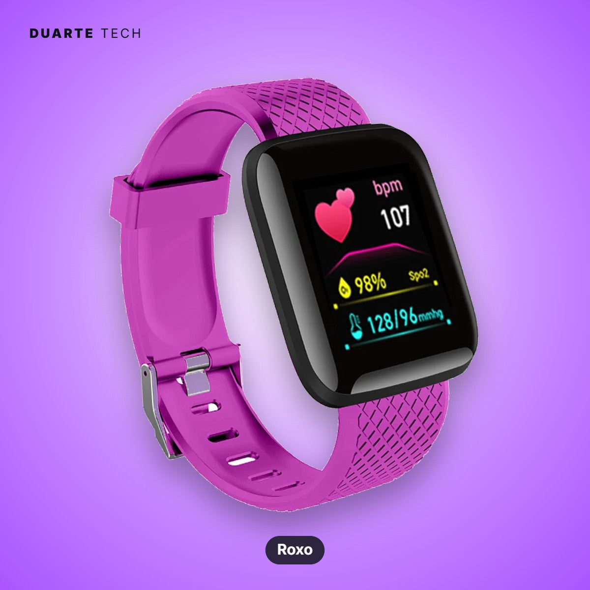 Smartwatch Active — Fitness, Notificações e Música