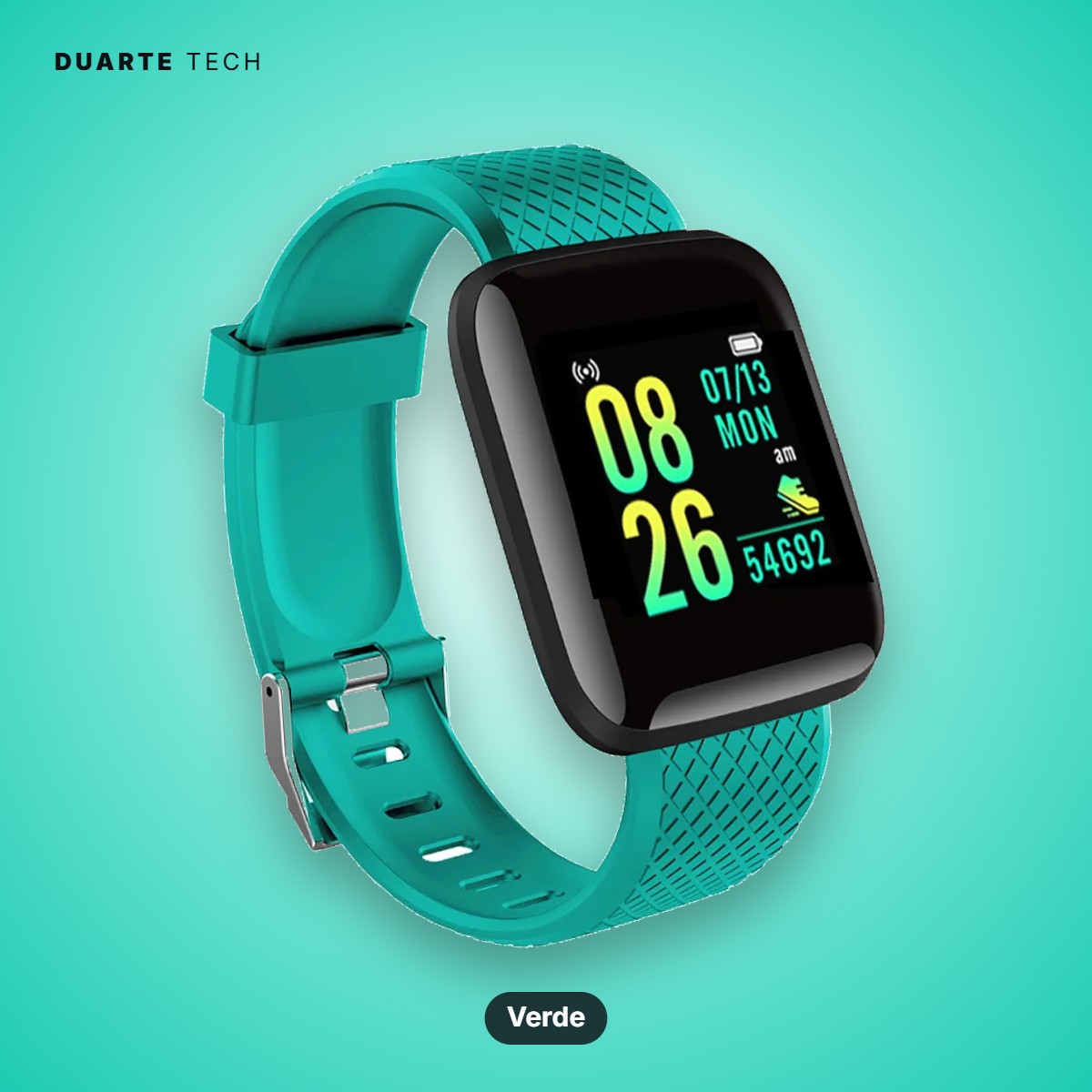 Smartwatch Active — Fitness, Notificações e Música