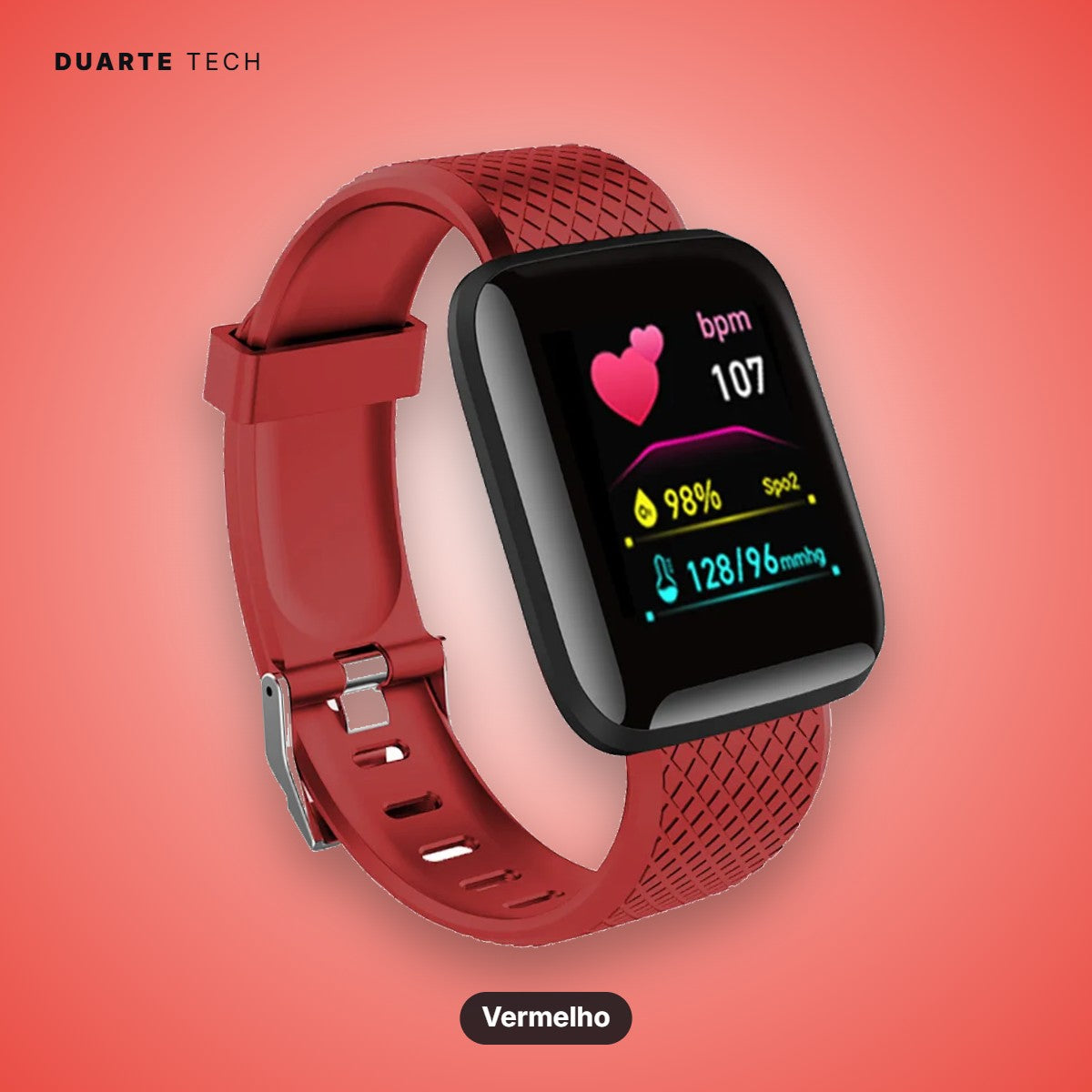 Smartwatch Active — Fitness, Notificações e Música